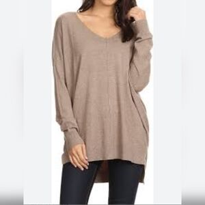 Hoity TOITY Women's Sweatshirt, Color Brown, Size M/L